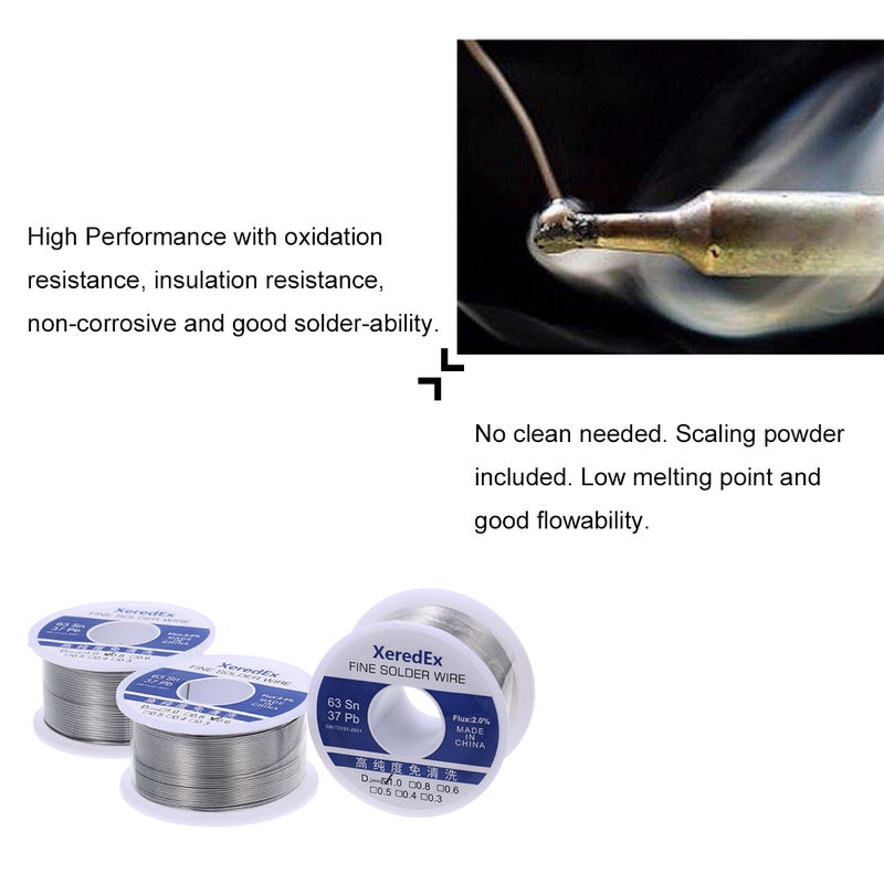 1.0mm 100g Flux 2.0% Tin Lead Tin Wire Soldering Wire Roll Multicolour - Image 3