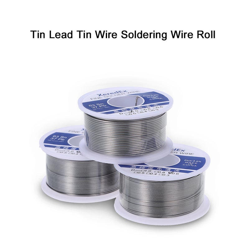 1.0mm 100g Flux 2.0% Tin Lead Tin Wire Soldering Wire Roll Multicolour - Image 4