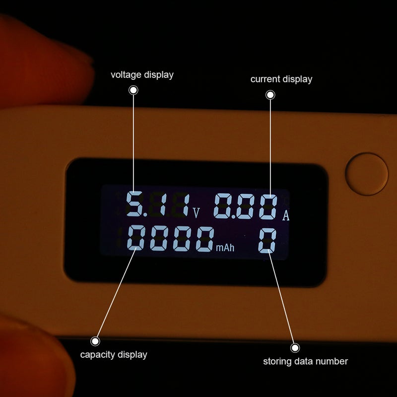 Phone USB Tester Monitor Voltage Current Meter Power Charger Detector Portable Doctor LCD Screen Multicolour