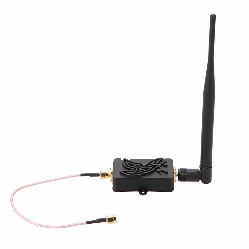 4W 4000mW 802.11b/g/n Wifi Wireless Amplifier Router 2.4Ghz WLAN ZigBee BT Signal Booster With Antenna TDD Multicolour