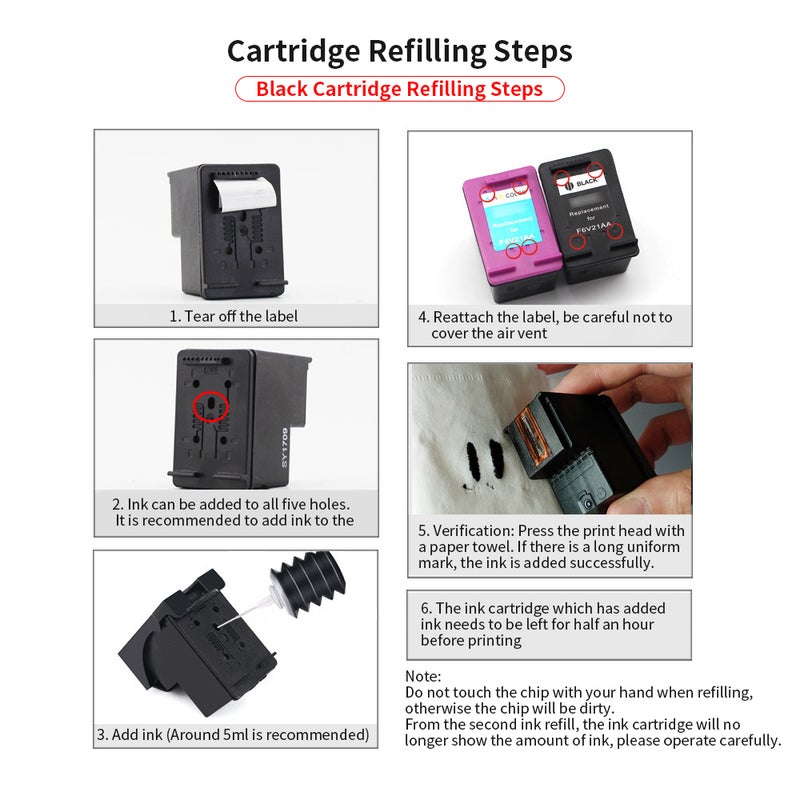 Remanufactured Ink Printer  Cartridge For HP 340XL Multicolor - Image 2