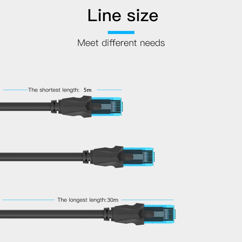 VENTION VAP-A10-B500 High-quality Network Cable Black - Image 5