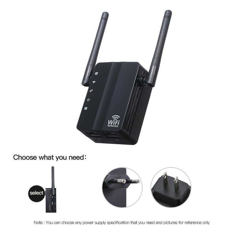 Generic Wireless WiFi Repeater Router Black  - Image 4