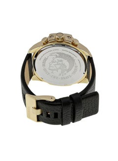 DIESEL Men's Round Shape Leather Band Chronograph Wrist Watch 54 mm - Black - DZ4344  - Image 2