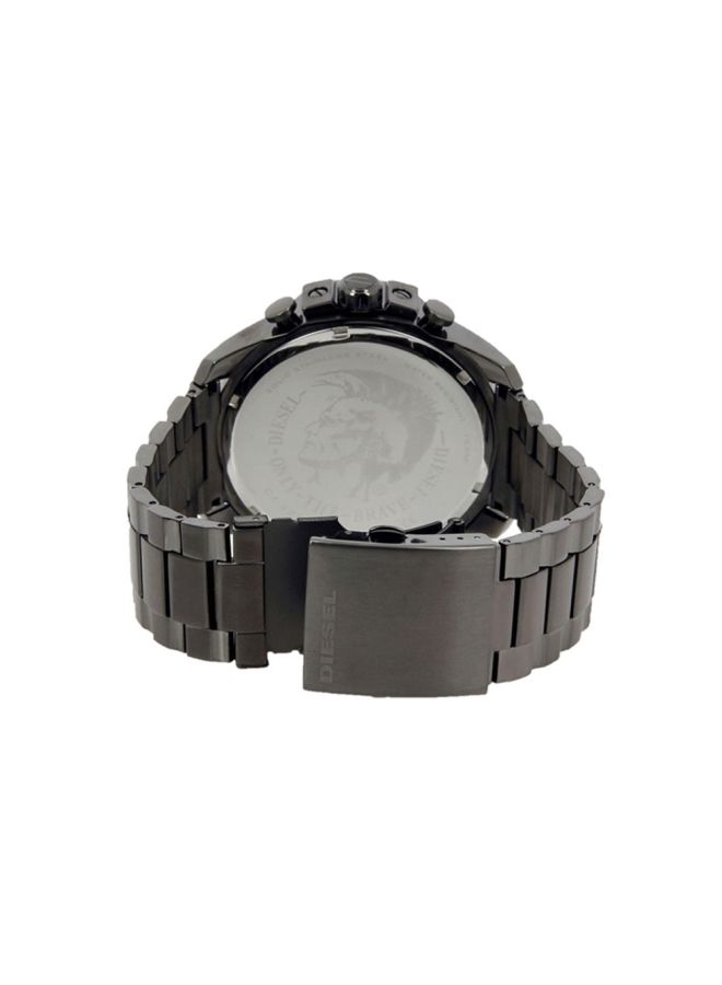 DIESEL Men's Mega Chief Round Shape Stainless Steel Chronograph Wrist Watch 49 mm - Grey - DZ4282  - Image 2