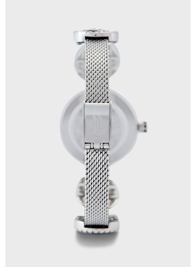 Women's ساعة يد نسائية كابا دائرية من الستانلس ستي...