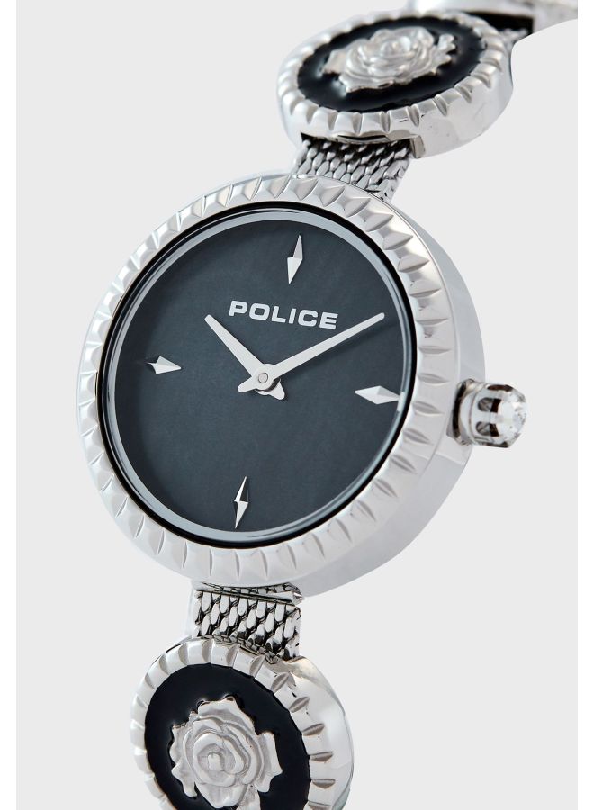 Women's ساعة يد نسائية كابا دائرية من الستانلس ستي...