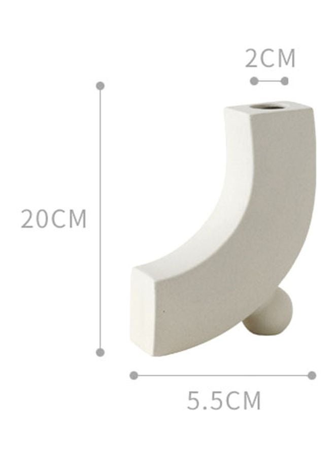 بيوينتي مزهرية للزينة أبيض 20x2x5.5سم - Image 2