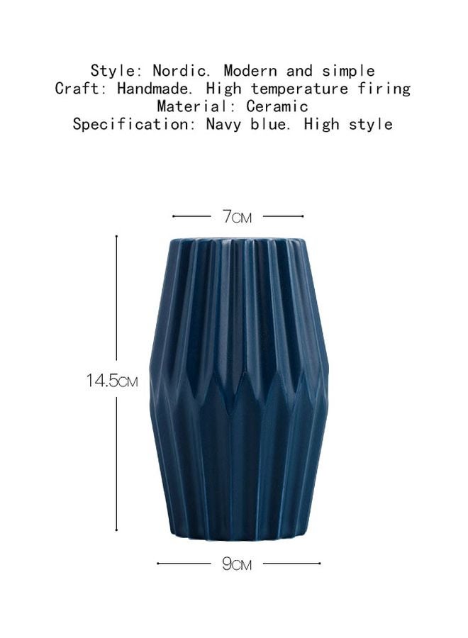 Beauenty Decorative Flower Vase Blue 14.5cm  - Image 2