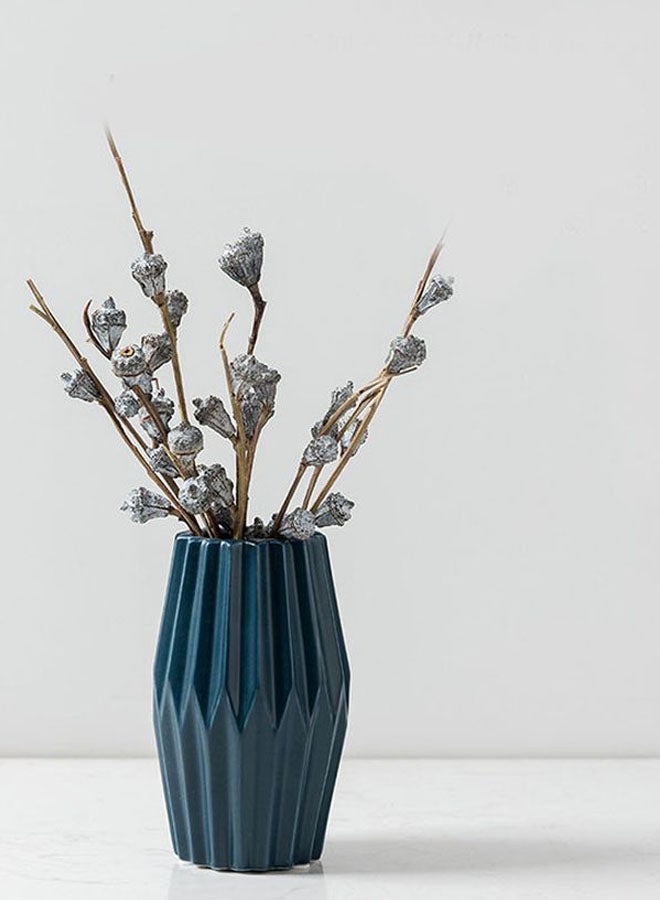 Beauenty Decorative Flower Vase Blue 14.5cm  - Image 3