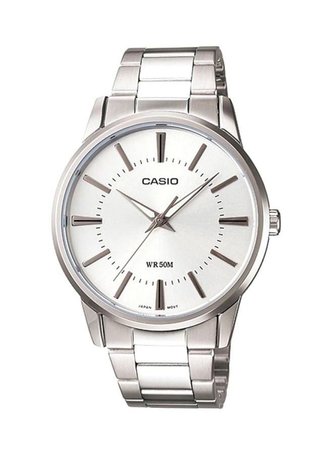 CASIO Men's Enticer Water Resistant Analog Watch MTP-1303D-7AVDF - 40 mm - Silver - Image 1