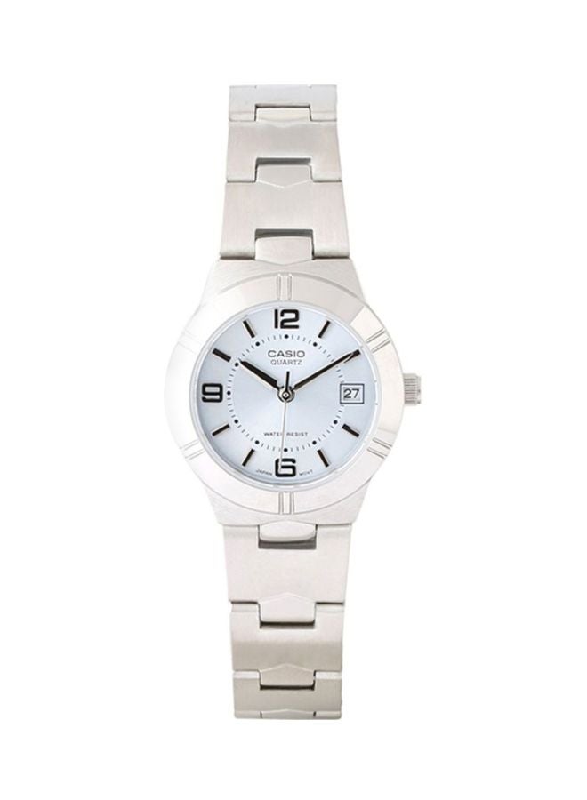 CASIO Women's Enticer Water Resistant Analog Watch LTP-1241D-2ADF - 33 mm - Silver - Image 1