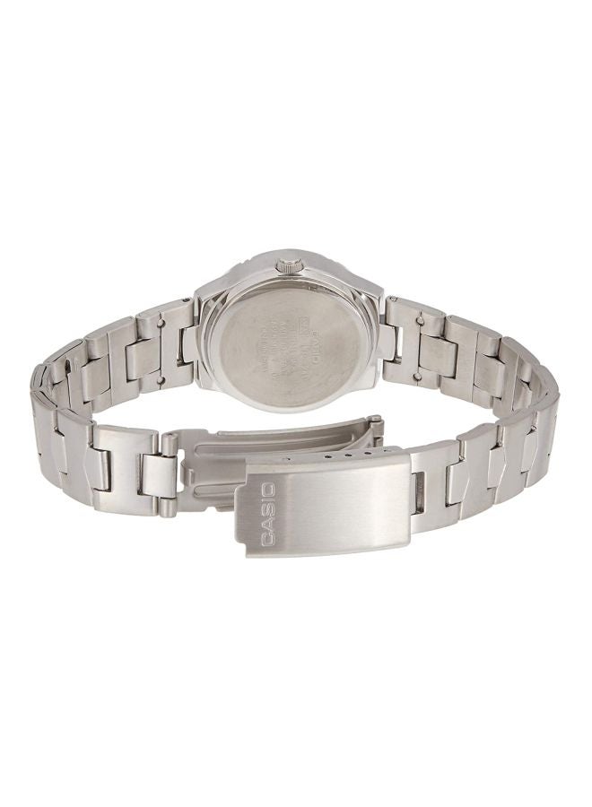 CASIO Women's Enticer Water Resistant Analog Watch LTP-1241D-2ADF - 33 mm - Silver - Image 2