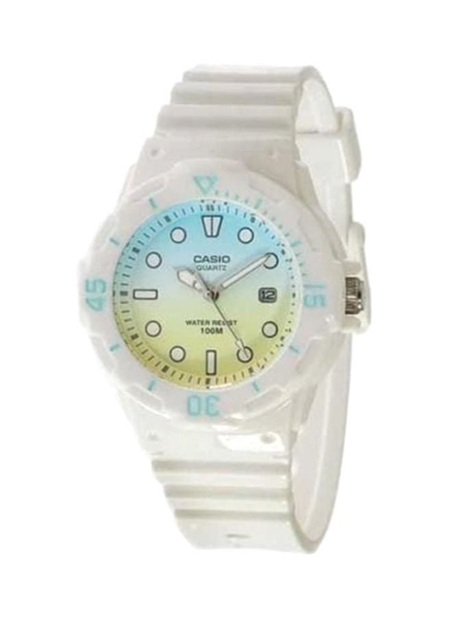كاسيو ساعة يد شبابية بعقارب مقاومة للماء طراز LRW-200H-2E2VDR - مقاس 34 مم - لون أبيض للنساء - Image 1