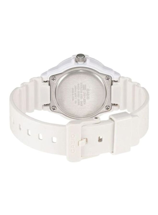 كاسيو ساعة يد شبابية بعقارب مقاومة للماء طراز LRW-200H-2E2VDR - مقاس 34 مم - لون أبيض للنساء - Image 2