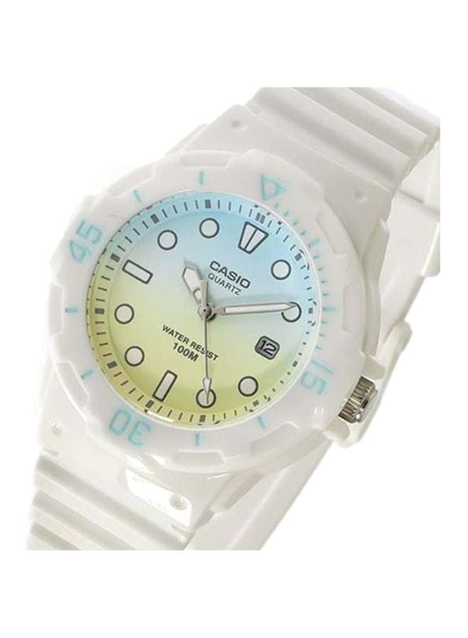 كاسيو ساعة يد شبابية بعقارب مقاومة للماء طراز LRW-200H-2E2VDR - مقاس 34 مم - لون أبيض للنساء - Image 3