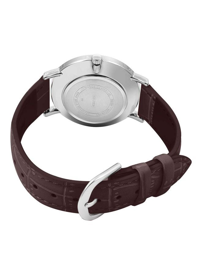 CASIO Men's Enticer Water Resistant Analog Watch MTP-VT01L-7B2UDF (A1618) - 40 mm - Brown  - Image 2