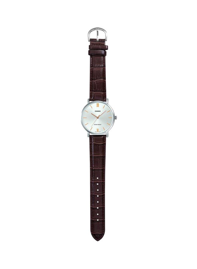 CASIO Men's Enticer Water Resistant Analog Watch MTP-VT01L-7B2UDF (A1618) - 40 mm - Brown  - Image 5