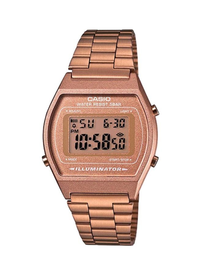 CASIO Men's Illuminator Water Resistant Digital Watch B640WC-5ADF - 35 mm - Rose Gold - Image 1