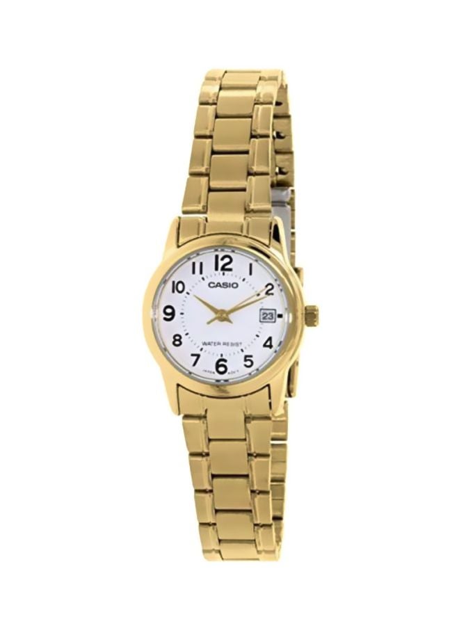 CASIO Women's Dress Water Resistant Analog Watch LTP-V002G-7B - 31 mm - Gold - Image 1