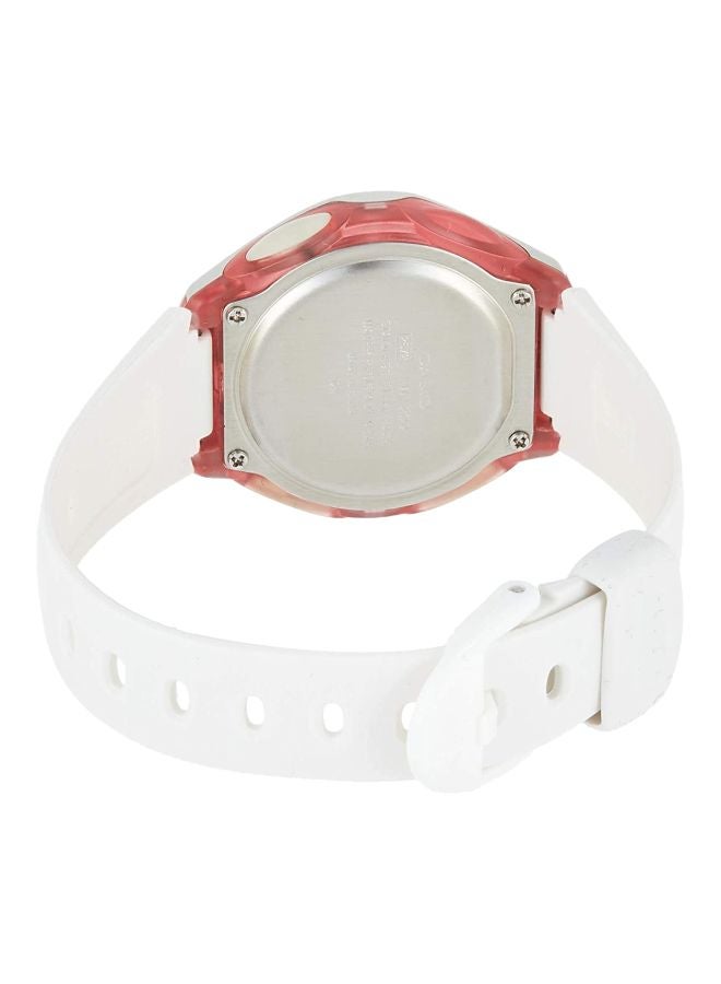 CASIO Girls' Youth Water Resistant Digital Watch LW-200-7AV - 38 mm - White - Image 2