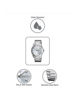 CASIO Men's Enticer Water Resistant Analog Watch MTP-1239D-2ADF - 36 mm - Silver  - Image 5