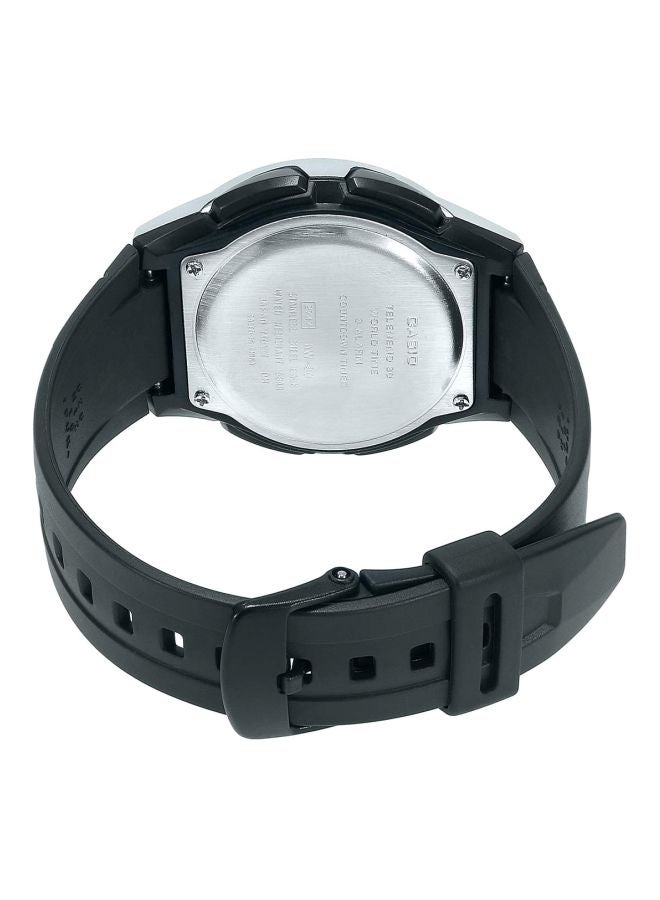 CASIO Men's Youth Combination Water Resistant Analog & Digital Watch AW-80-7AV - 40 mm - Black - Image 2