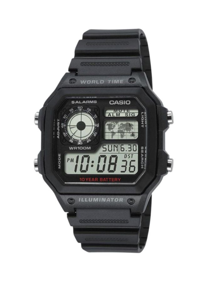 Youth Series Water Resistant Digital Watch AE-1200WH-1AV