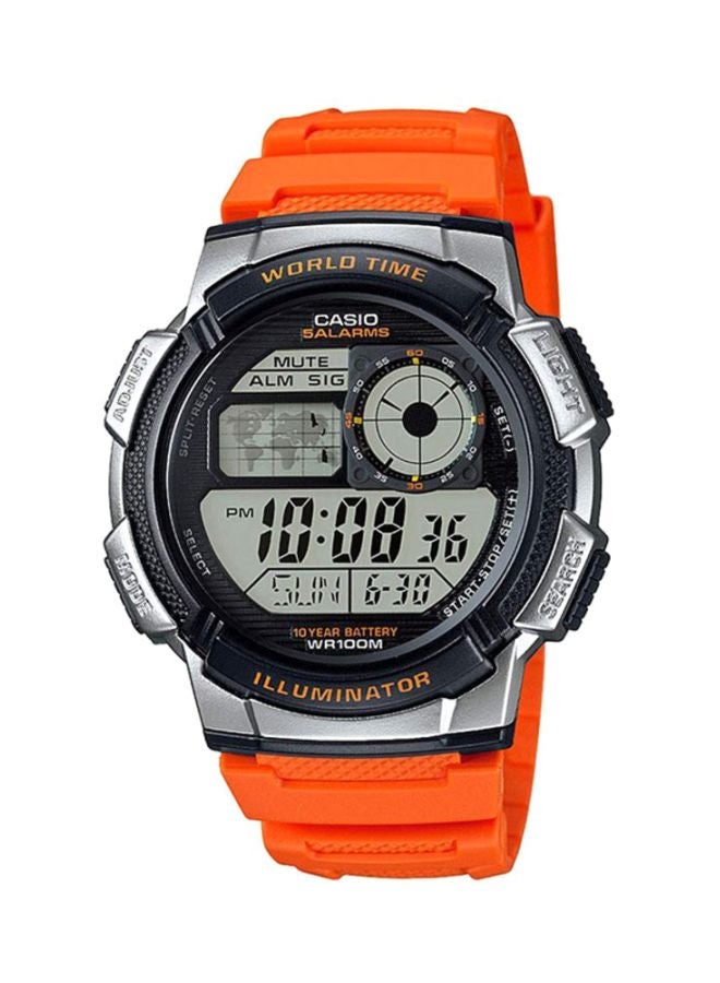 Men's Youth Timepiece Water Resistant Digital Watch AE-1000W-4BVDF - 48 mm - Orange - v1601731196/N20079415A_1