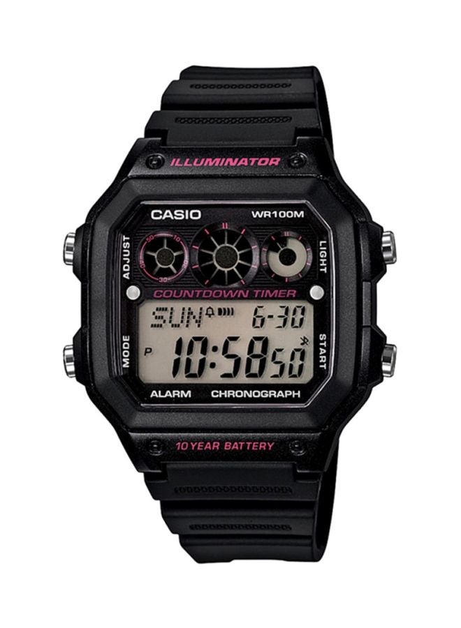 كاسيو ساعة يوث سيريز رقمية ومقاومة للماء طراز AE-1300WH-1A2V للرجال - Image 1