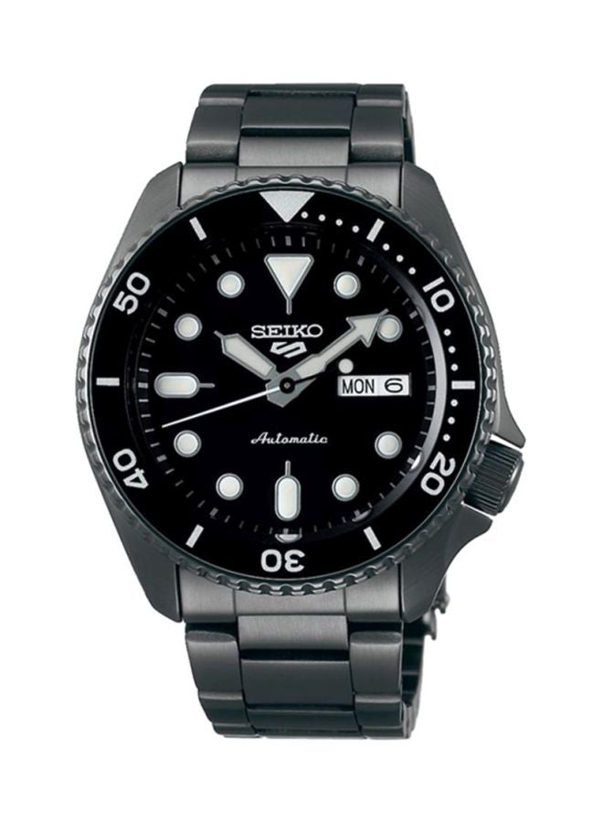Seiko Men's 5 Sports Round Shape Stainless Steel Analog Wrist Watch 43 mm - Grey - SRPD65K1  - Image 1