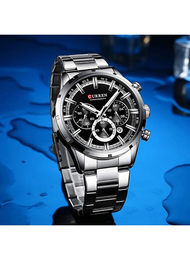 كارين ساعة يد كرونوغراف مقاومة للماء، طراز 8355 للرجال - Image 3