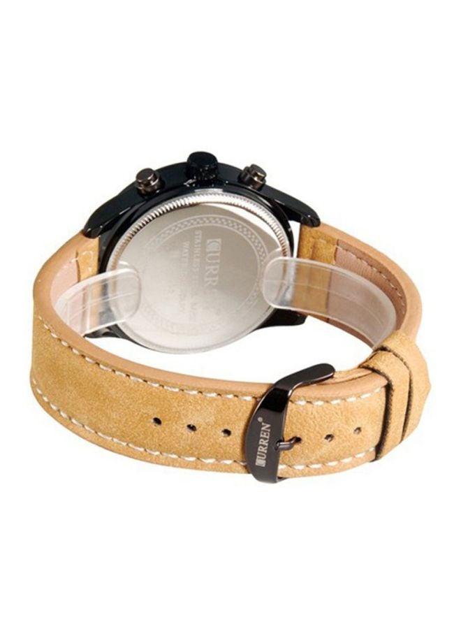 CURREN Men's Leather Analog Watch 8152  - Image 2
