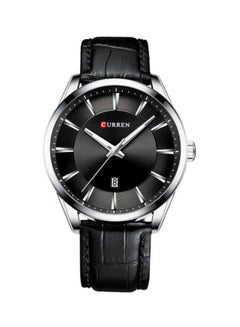 Men's Water Resistant Analog Watch 8365 - 45 mm - Black