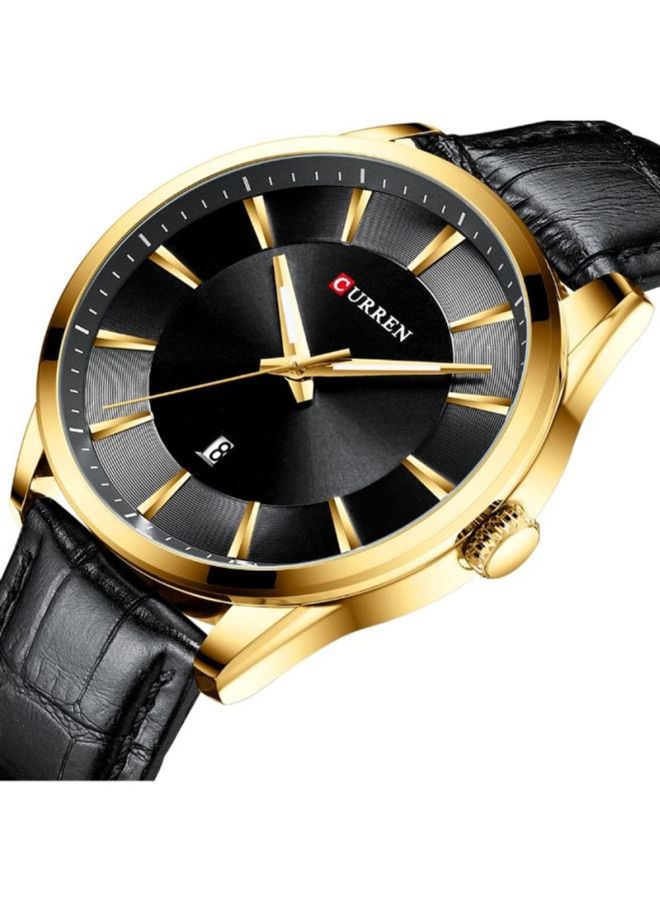 CURREN Men's Water Resistant Analog Watch 8365 - 45 mm - Black - Image 4