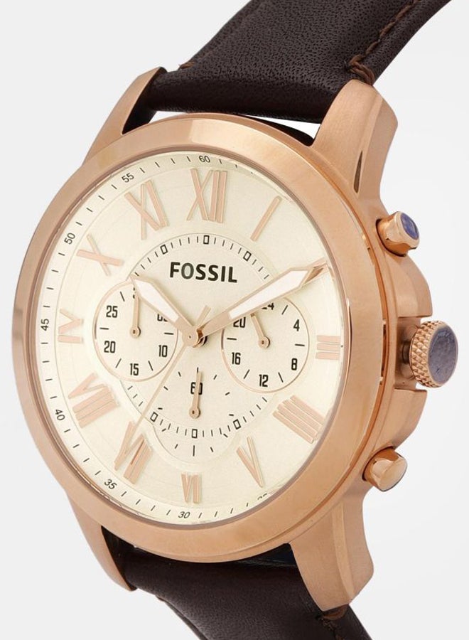 FOSSIL Men's Grant Water Resistant Chronograph Watch FS4991  - Image 4