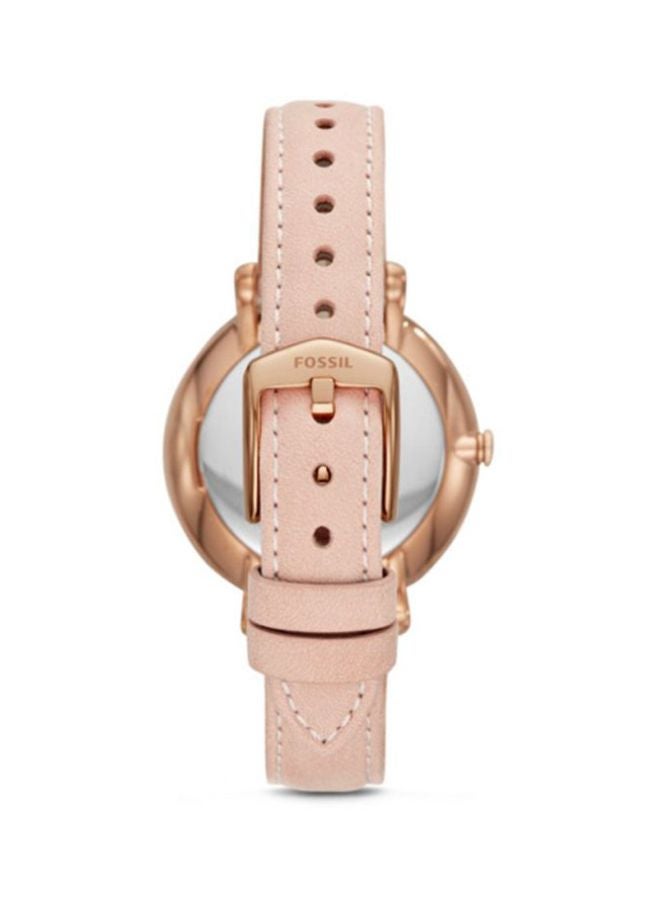 FOSSIL Women's Jacqueline Water Resistant Analog Watch ES4671 - 36 mm - Blush  - Image 2