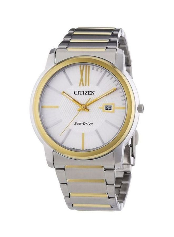 CITIZEN men Eco-Drive Water Resistant Analog Watch AW1214-57A - 42 mm - Silver/Gold