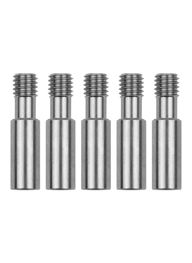 Aibecy 5-Piece Extruder Throat Tube For 3D Printer Silver  - Image 1