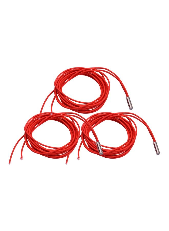 Aibecy 3-Piece Heating Tube For 3D Printer Red  - Image 1