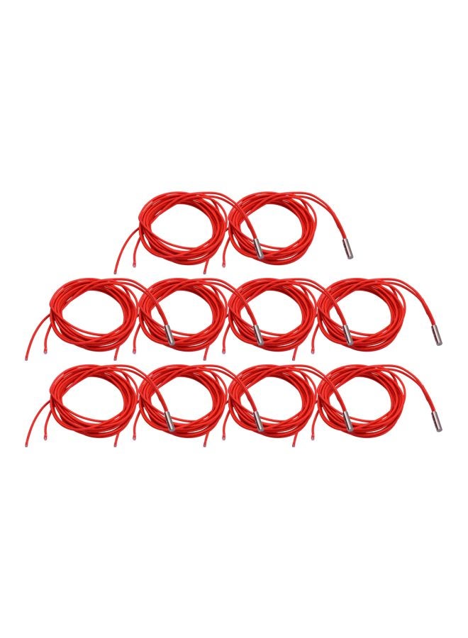 Aibecy 10-Piece Heating Tube For 3D Printer Red  - Image 1