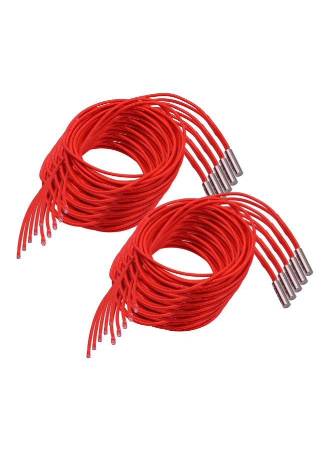 Aibecy 10-Piece Heating Tube For 3D Printer Red  - Image 3