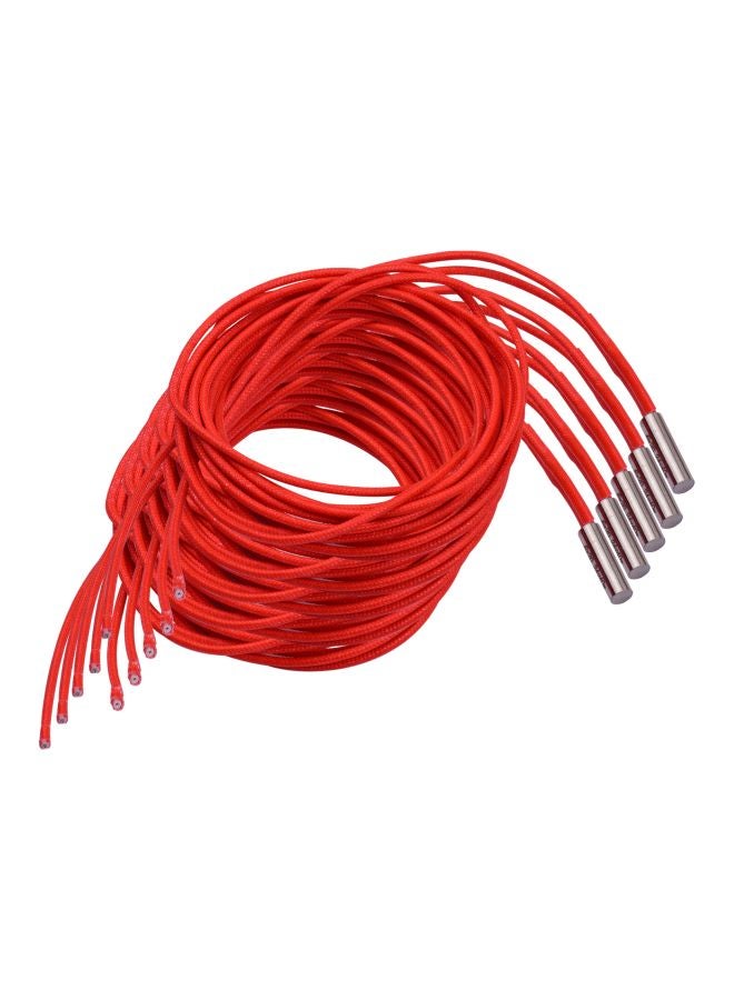 أيبيسي مجموعة تسخين خراطيش أنبوبية أحادية الطرف للطابعة ثلاثية الأبعاد مكونة من 5 قطع أحمر - Image 3