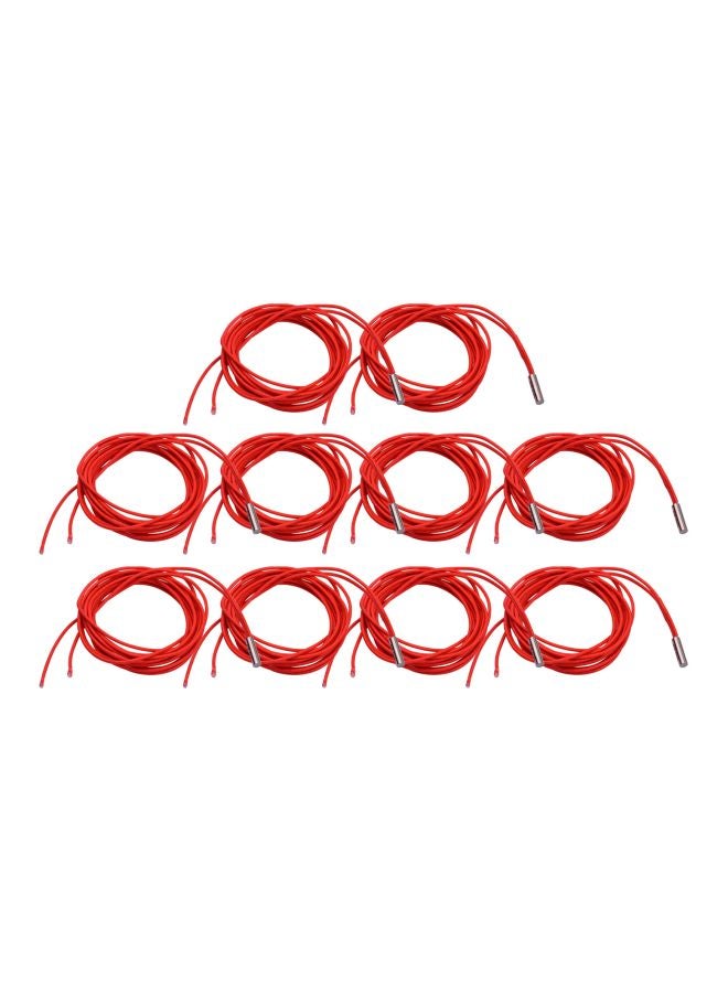 Aibecy 10-Piece Single End Cartridge Heating Tube Red  - Image 1