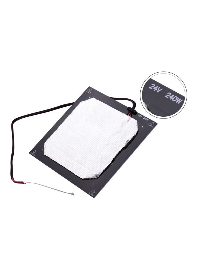 أيبيسي منصة تسخين للطابعة ثلاثية الأبعاد مع سلك عزل للوح التسخين لطابعة كرياليتي CR-10 / CR-10S ثلاثية الأبعاد أسود/فضي - Image 5