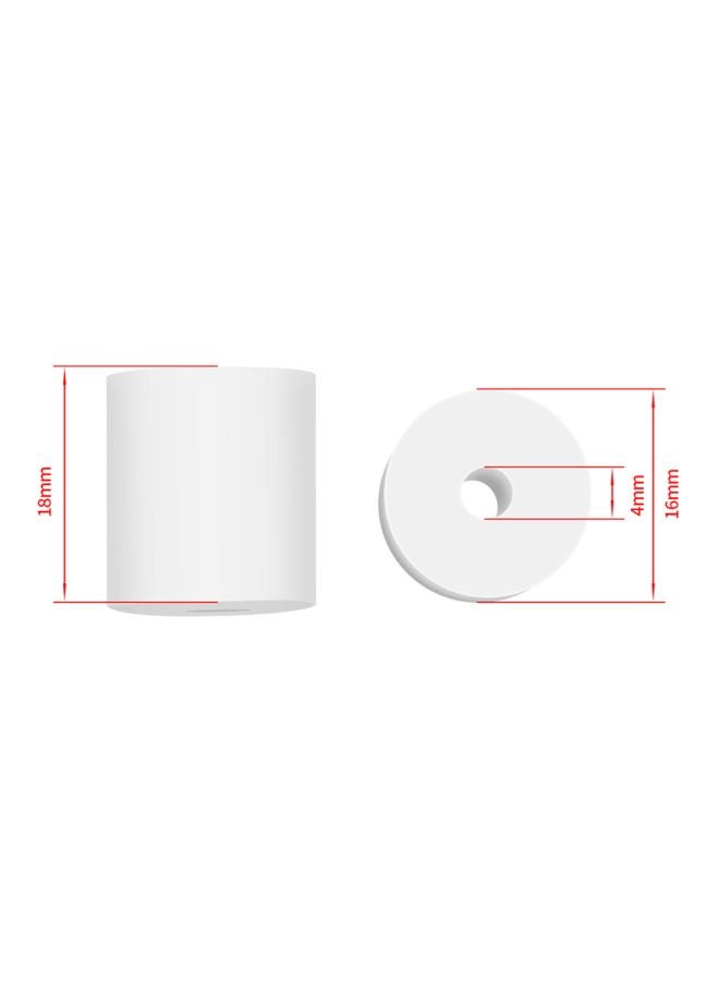 4-Piece Silicone Leveling Column For Anet A8/Wanhao D9/Anycubic Mega Ender 5 Plus White