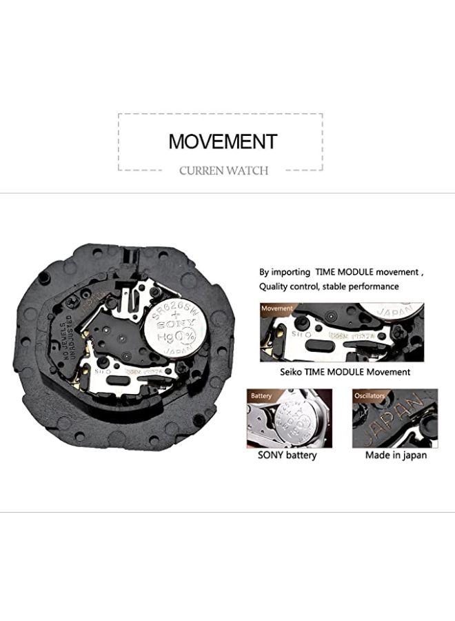 كارين ساعة يد بعقارب مقاومة للماء طراز 9010 - 38 مم - ذهبي للنساء - Image 5