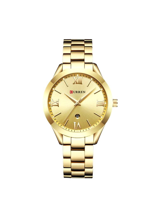 CURREN Women's Water Resistant Analog Watch 9007 - 30 mm - Gold  - Image 1