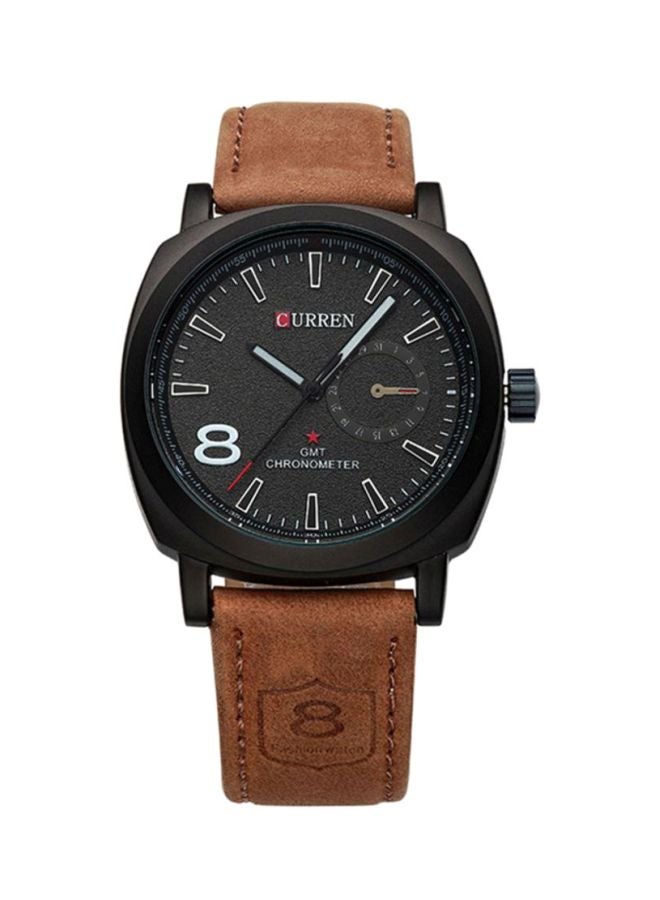 CURREN Men's Water Resistant Analog Watch 8139 - 42 mm - Brown - Image 1