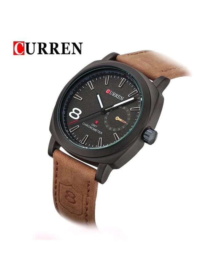 CURREN Men's Water Resistant Analog Watch 8139 - 42 mm - Brown - Image 3